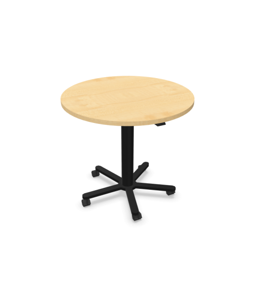 Hammerbacher Säulenhubtisch mit runder Tischplatte