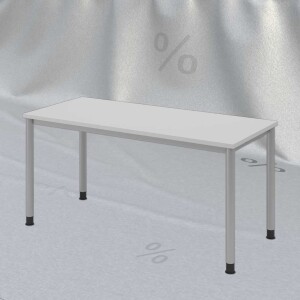 Hammerbacher Schreibtisch HS19 180x80cm Lichtgrau/Silber...