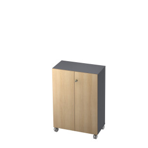 Hammerbacher Profi2 - Schrank auf Rollen 3 OH - Breite 80cm